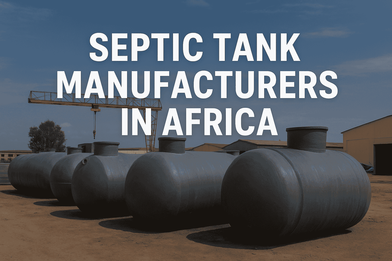 Plastic septic tanks Africa