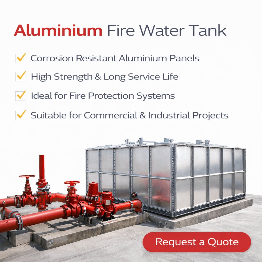 Aluminium Fire Water Tank supplier in the UAE