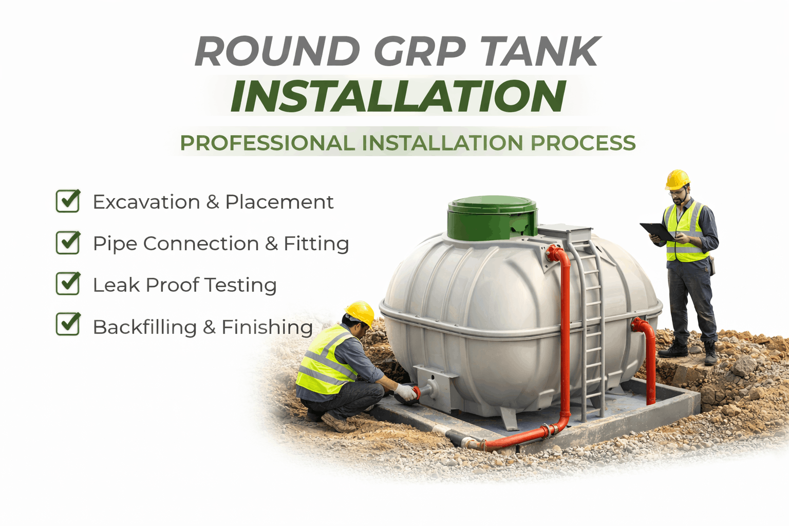 GRP Water Tanks Manufacturer, Exporter & Supplier in UAE