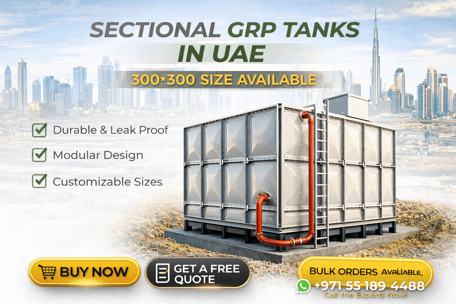 GRP Water Tanks Manufacturer and Supplier