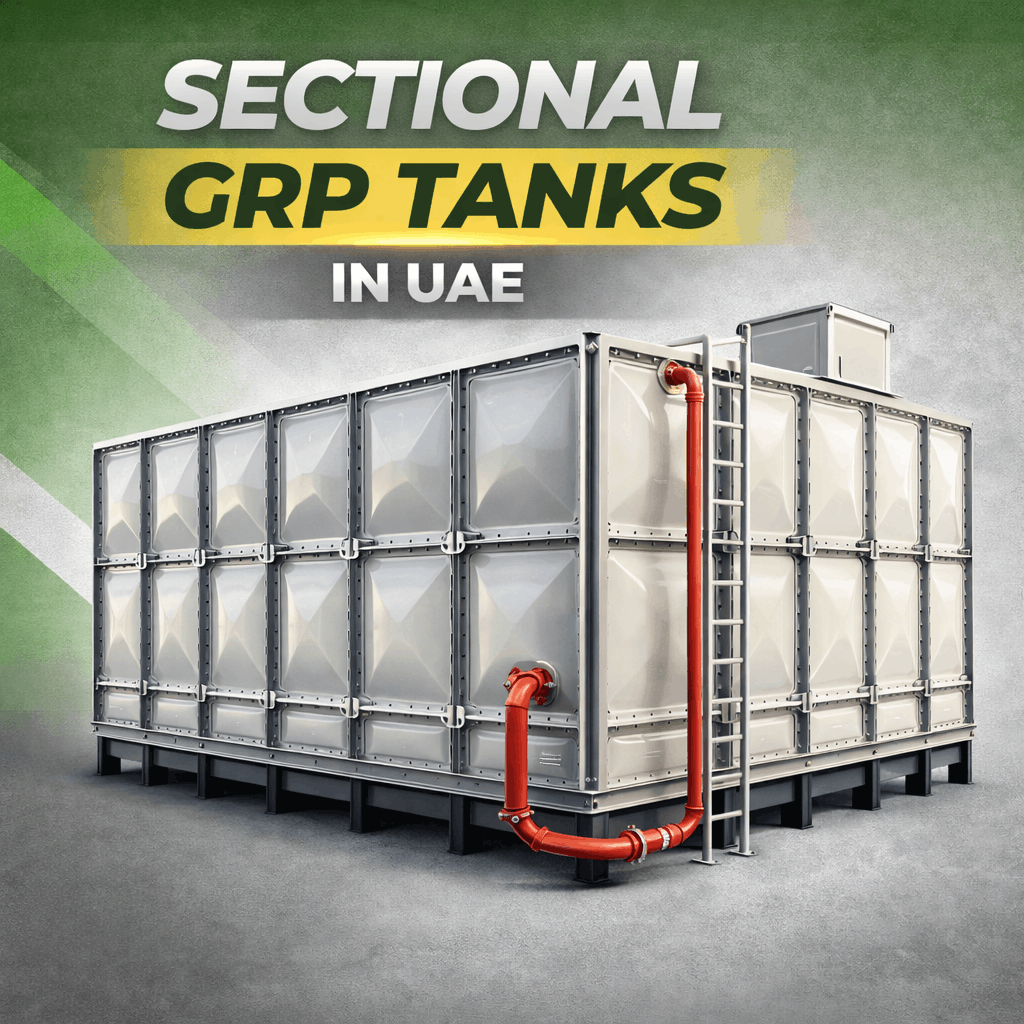 GRP sectional panel water tanks in UAE