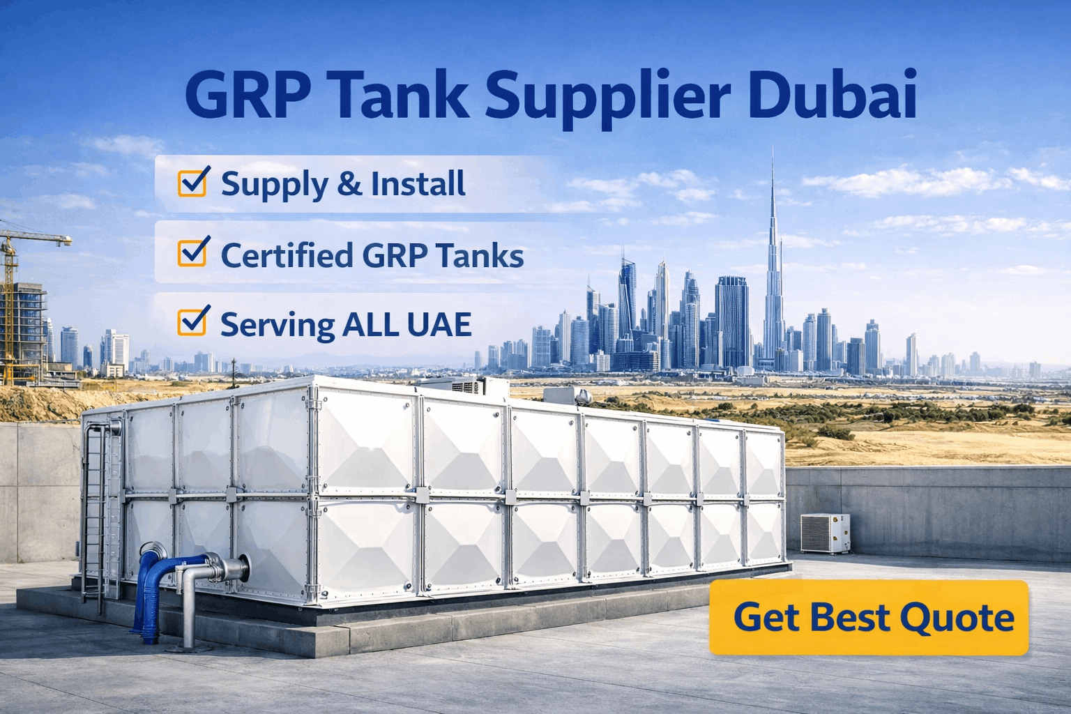 GRP tank supplier Dubai