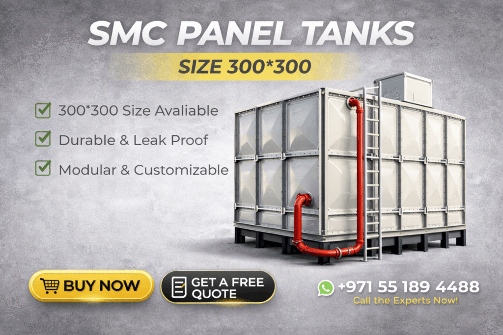 SMC panel tank supplier UAE SMC water tank installation UAE